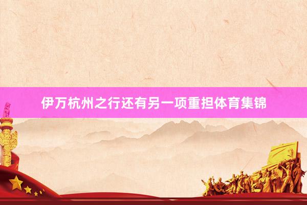 伊万杭州之行还有另一项重担体育集锦