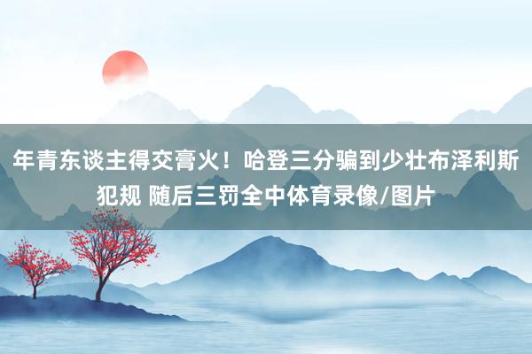 年青东谈主得交膏火！哈登三分骗到少壮布泽利斯犯规 随后三罚全中体育录像/图片